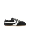 Dries Van Noten Suede Low-top Sneakers In Black