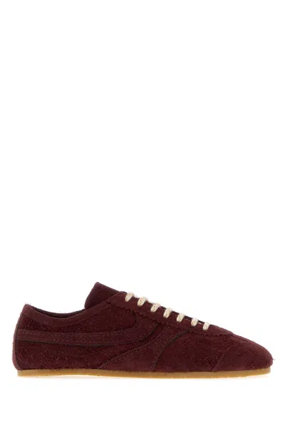 Dries Van Noten Sneakers Woman Color Brown In Animal Print