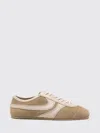 Dries Van Noten Women Beige Low-top Sneakers With Two-tone Lace-up In Suede Woman In Brown
