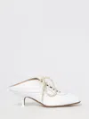 Dries Van Noten White Heeled Sneaker Mules In Multi
