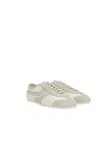 Dries Van Noten Suede-trimmed Leather Sneakers Shoes In White