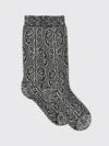 Dries Van Noten Paisley Jacquard Knit Ankle Socks In Gray