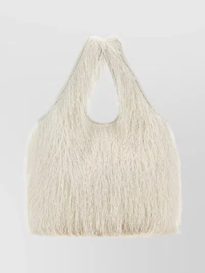 Dries Van Noten Soft Fabric March Shoulder Bag In White
