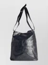 Dries Van Noten Soft Leather Shoulder Bag With Adjustable Strap In Black
