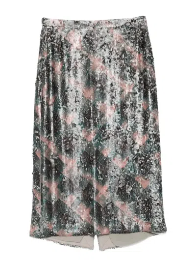 DRIES VAN NOTEN SOKNA EMB SKIRT
