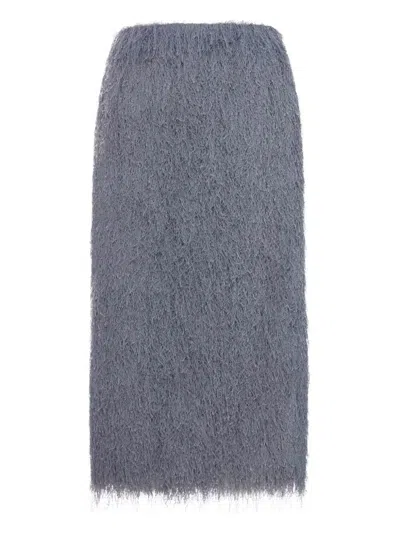 DRIES VAN NOTEN SOKNA LIGHTWEIGHT FRINGED MIDI SKIRT