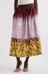 Dries Van Noten Soni Bis Printed Cotton-poplin Midi Skirt