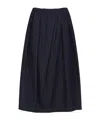 Dries Van Noten Pleated Style Skirt For Modern Wardrobe In Blue