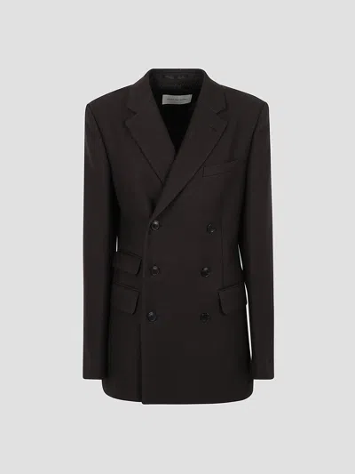 Dries Van Noten Sophisticated Wool Jacket For Fall/winter 2025 In Brown