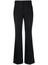 Dries Van Noten Pinstripped Wool Trousers In Gray