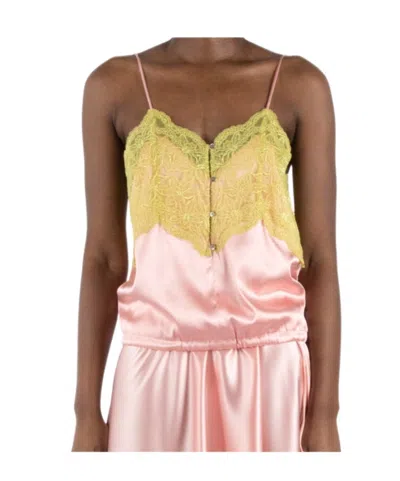 Dries Van Noten Spaghetti Strap Tank Top In Pink