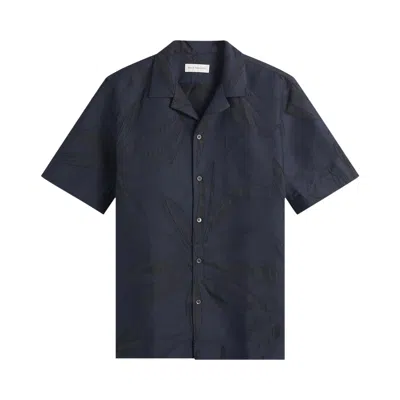 Pre-owned Dries Van Noten Spikey Flower Devoure Shirt 'navy' | Blue | Men's Size 50