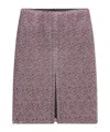 Dries Van Noten Split Detail Mid-length Skirt In Purple
