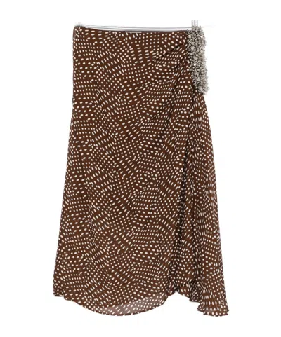 DRIES VAN NOTEN SPOTTED SKIRT