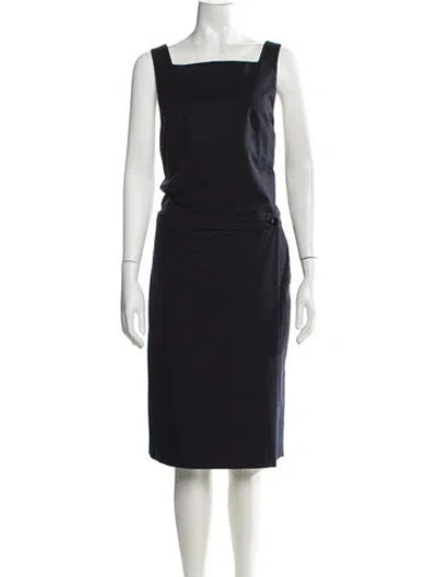 Pre-owned Dries Van Noten Square Neckline Jumpsuit In Blue