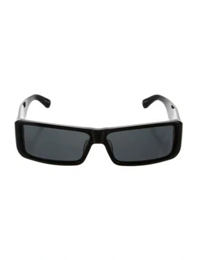 Pre-owned Dries Van Noten Square Tinted Sunglasses In Black