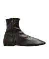 Dries Van Noten Square Toe Boots In Black
