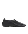 Dries Van Noten Soft Black Leather Loafers With Squared Toe In Black