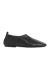 Dries Van Noten Soft Black Leather Loafers With Squared Toe In Black