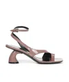 Dries Van Noten Square Toe High Heel Sandals In Multicolor