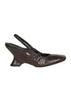 Dries Van Noten Snake-effect Leather Slingback Ballet Pumps In Multi