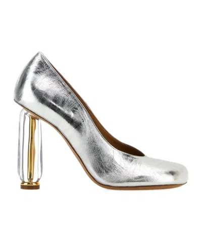 Dries Van Noten Square-toe Pumps In White