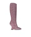 Dries Van Noten Square-toed Boots In Pink