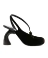 Dries Van Noten Square-toed High-heeled Sandals In Black