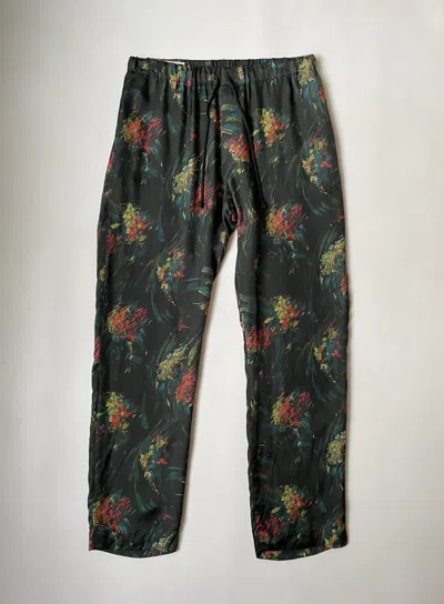 Pre-owned Dries Van Noten S/s 20 Firework Floral Trousers In Multicolor