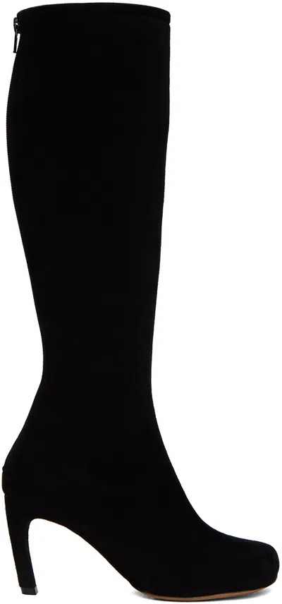 Dries Van Noten Ssense Exclusive Black Tall Boots In 900 Black