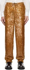 Dries Van Noten Ssense Exclusive Brown Trousers In Camel