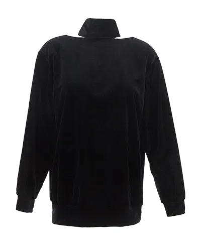 Dries Van Noten Standing Collar Blouse In Black