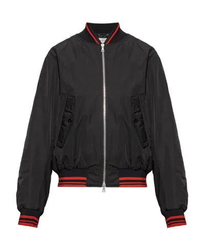 Dries Van Noten Standing Collar Casual Jacket In Black