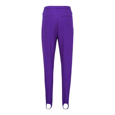 Dries Van Noten Stirrup Pants In Purple