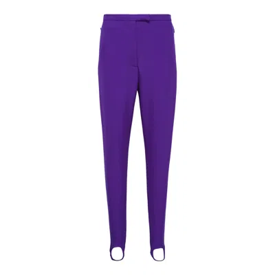 Dries Van Noten Stirrup Pants In Purple