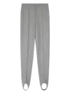 Dries Van Noten Stirrup Trousers In Gray