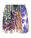 Dries Van Noten Stitched Printed Swimming Trunks