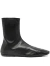 Dries Van Noten Women Leather Ankle Boots In Black