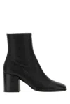 Dries Van Noten Leather Block-heel Boot In Black