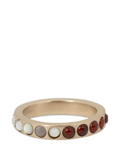 Dries Van Noten Stone-embellished Band Ring In Gold