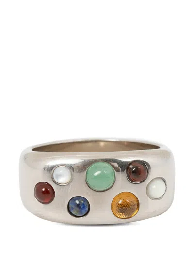 Dries Van Noten Stone-embellished Ring In Metallic