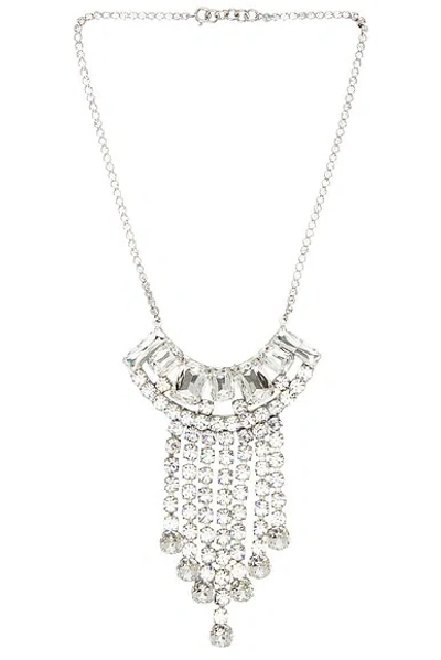 Dries Van Noten Mini Chic Bramiess And Glass Straps Accessory In Silver