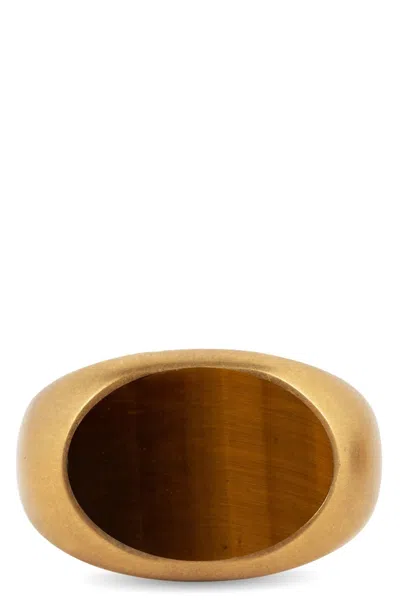 DRIES VAN NOTEN 'STONE SIGNET' RING