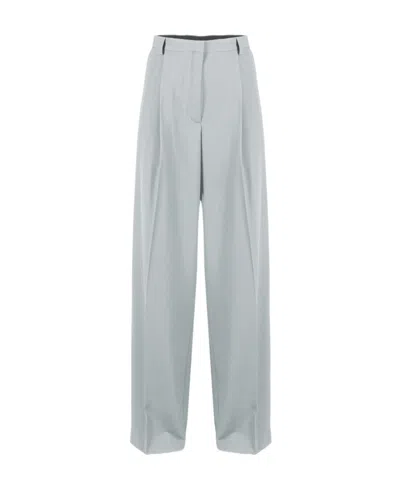 Dries Van Noten Straight Casual Pants In Gray