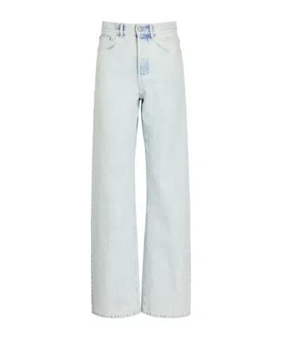 Dries Van Noten Straight Jeans In White