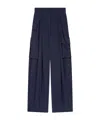 Dries Van Noten Straight-leg Cargo Trousers In Blue
