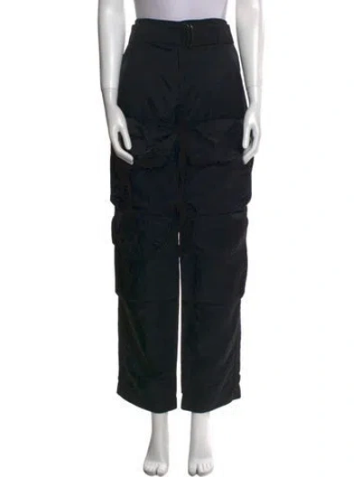Pre-owned Dries Van Noten Straight Leg Pants In Black