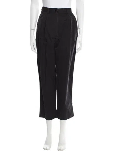 Pre-owned Dries Van Noten Straight Leg Pants In Black