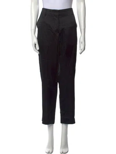 Pre-owned Dries Van Noten Straight Leg Pants In Black