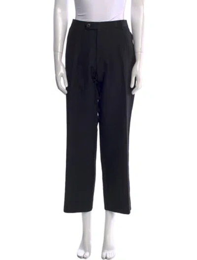 Pre-owned Dries Van Noten Straight Leg Pants In Black